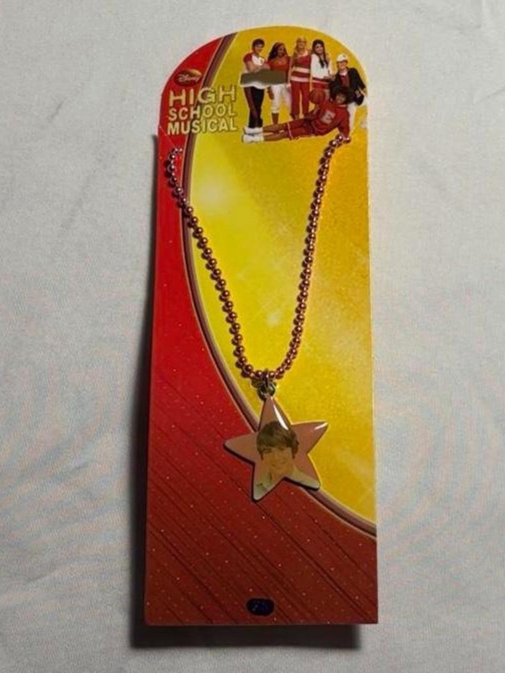 Disney High School Musical Pink Troy Star Pendant Necklace